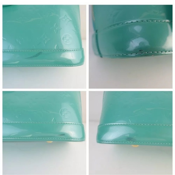 SOLD!!!😍Louis Vuitton Bleu Lagon Vernis LV Alma - Picture 7 of 9